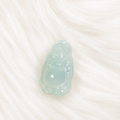 Natural Jadeite Fo Gong Pendant – Pale Icy Green Buddha Charm
